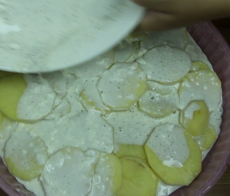 fırında kremalı patates