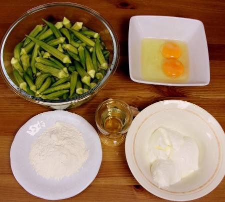 bamya kızartması