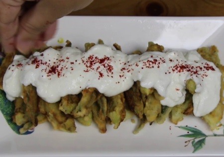 bamya kızartması