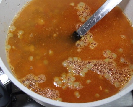 arpa şehriyeli mercimek çorbası