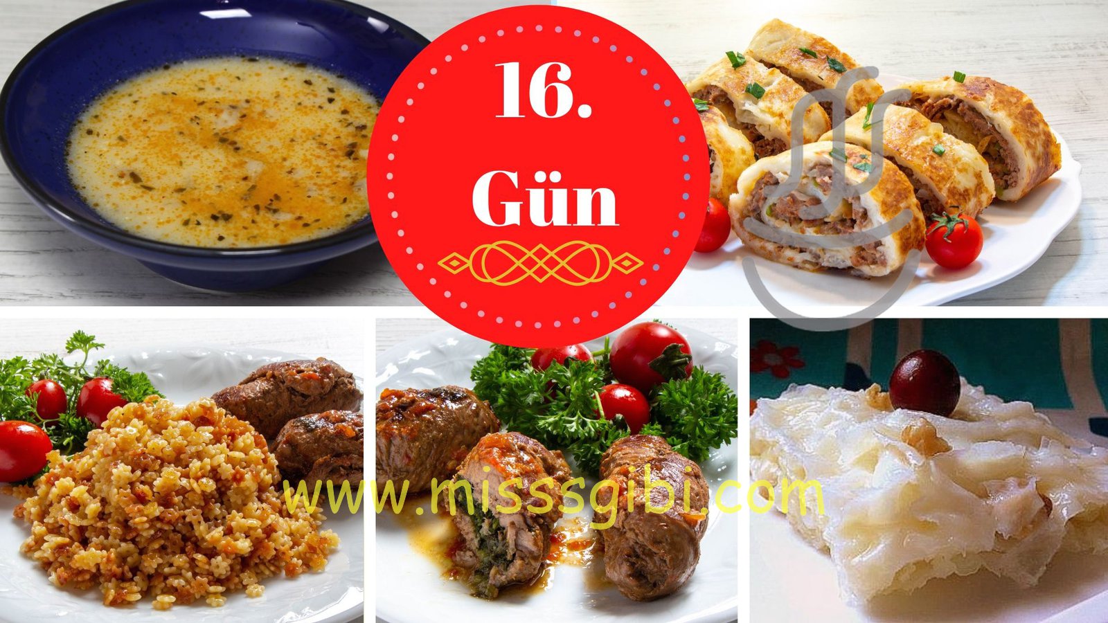 16. Gün İftar Menüsü