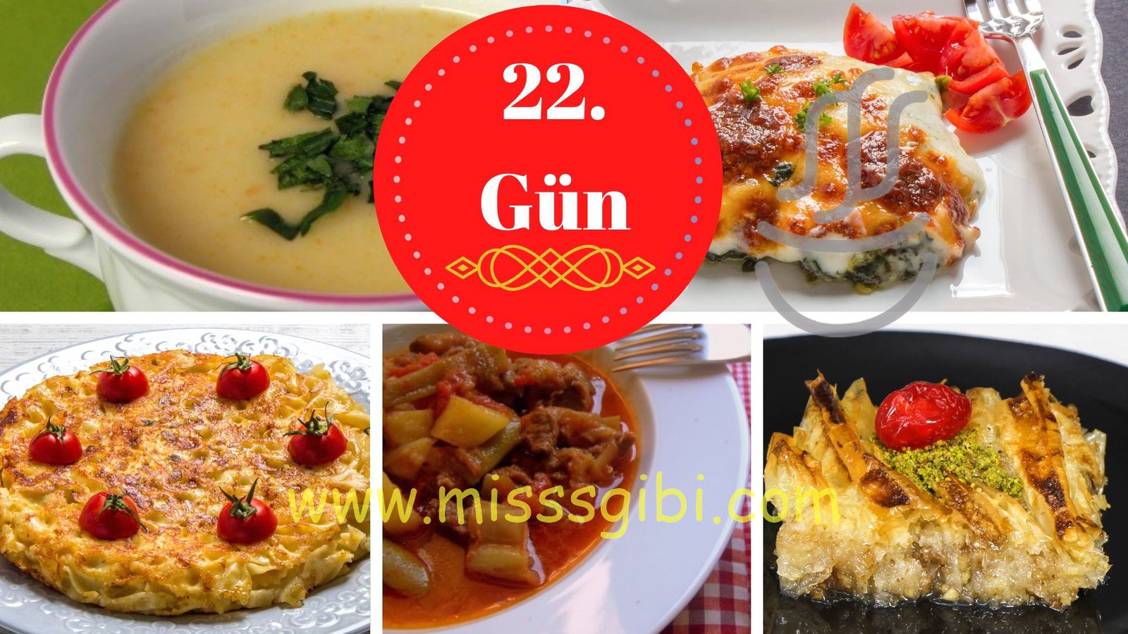 22. Gün İftar Menüsü